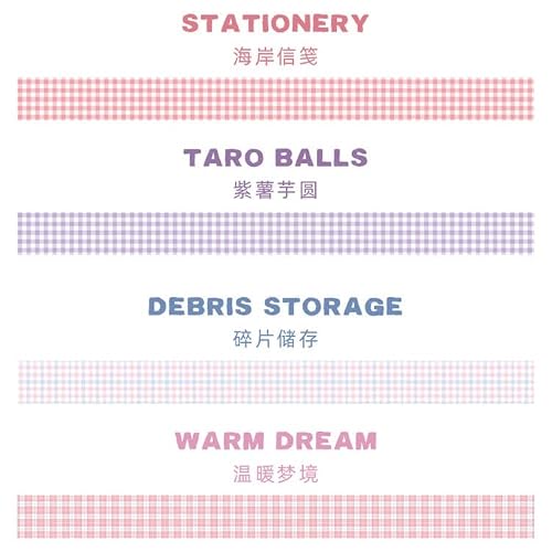 KLJUHGTR Washi Tape Art Craft Decorative Adhesive DIY Scrapbooking Sticker Label Stationery