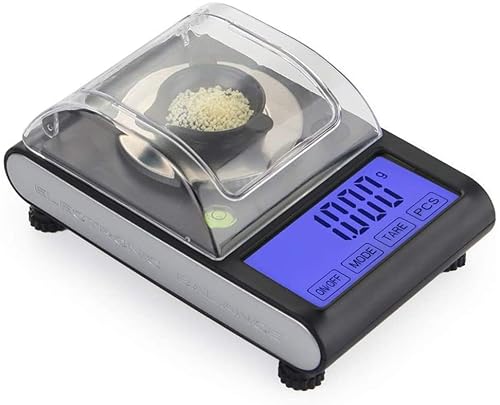 USZWBY Digital Electronic Scale Precision Touch LCD Digital Jewelry Diamond Scale Laboratory Pcs Counting Weight Balance, 50G/0.001G