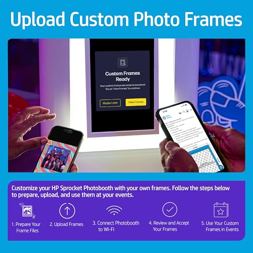 HP Sprocket Photo Booth Machine Instant Color Photo Printer (Pink) Gift Bundle + Zink Paper (110 Sheets) + Padded Carrying Case + Premium Screen Protector (2) + Decorative Sticker Frames (15)