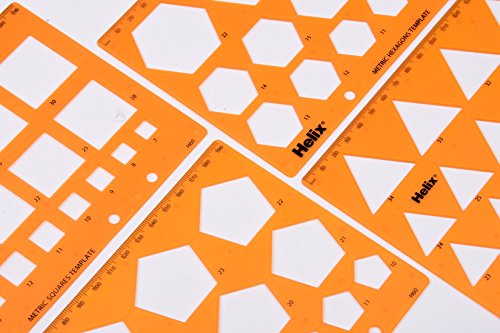 Helix Shape Stencil Templates (4 Pack)