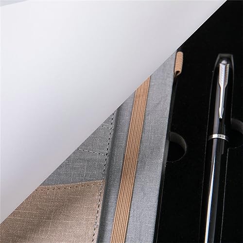 UOHLCX HBJWOV Notepad Spliced Diary Book 2-piece Business Notebook Pen Set Office Stationery