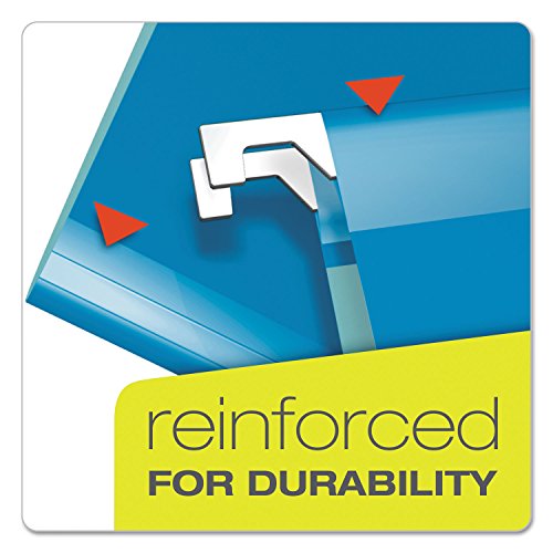PENDAFLEX 4153X2ASST Reinforced 2" Extra Capacity Hanging Folders, Legal, Assorted, 25/Box by Pendaflex