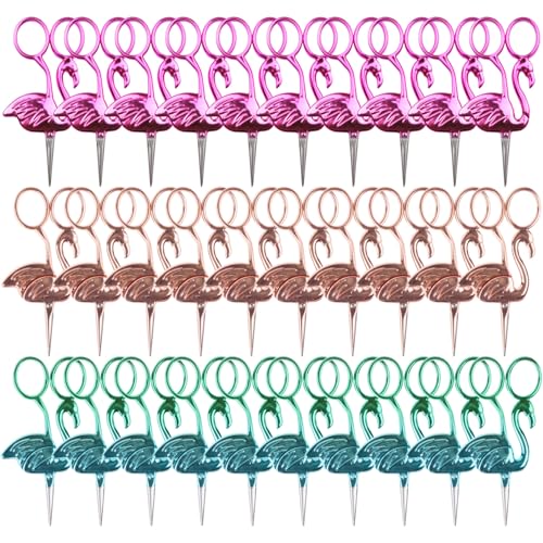 JubileeYarn Flamingo Embroidery Scissors - Pink, Rose Gold, Mint - 30 Total Scissors