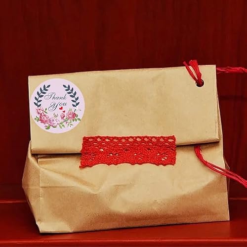 VIAENKFG Thank You Sticker Decoration Birthday Party Gift Envelope Sealing Baking