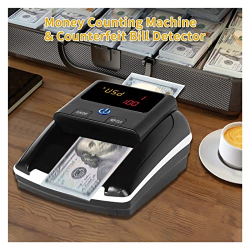 Portable Money Counter Machine Mini Money Counter Counterfeit Bill Detector Automatic Money Detection By UV MG Images Paper Quality Size