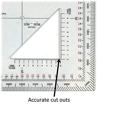 Pack of 5 Military Protractors For Land Nav