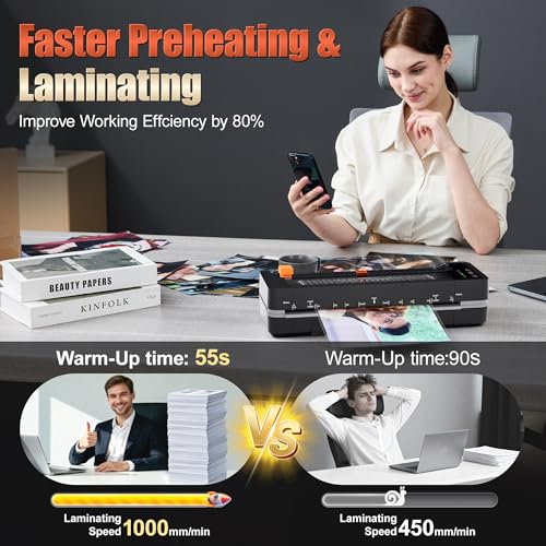 Chilino 13inch Heavy-Duty 4-Roller 11x17 Laminator Machine, 1000mm/min