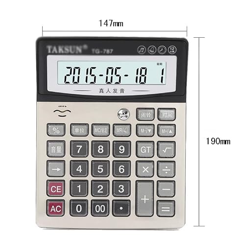 QERTYHJK Business Large Voice Cash Verification Calculator Wholesale Finance Office Real Person Pronunciation Computer