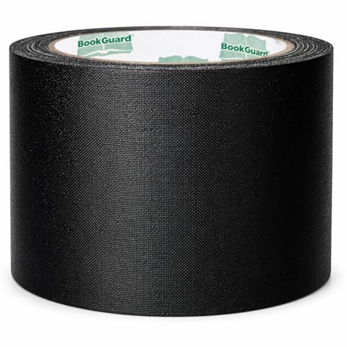 BookGuard Book Binding Tape, 3 Inch Black Cloth, 15 Yard Roll