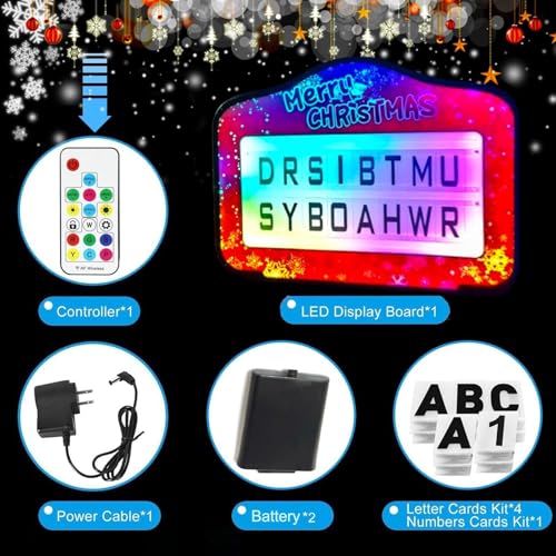 Led Letter Bottle Presenter,Acrylic VIP Bottle Service Sign,Lightweight Handheld Light Box with 7 Color Change for Nightclub, Bar, Party, Christmas -4 Sets Letter & 1 Sets Number Kit