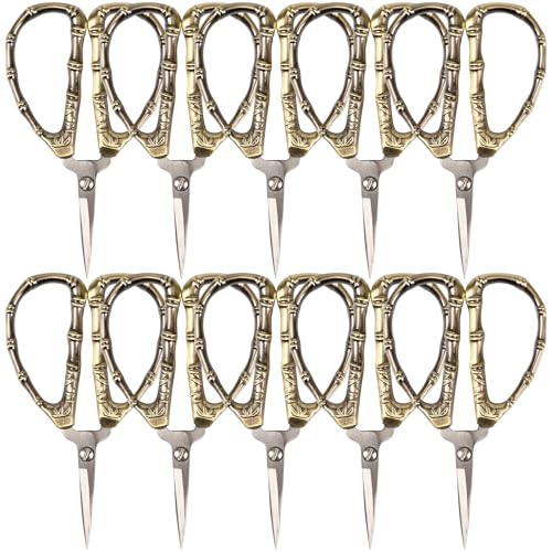JubileeYarn Bamboo Stalk Embroidery Craft Scissors - Small - 10 Pairs
