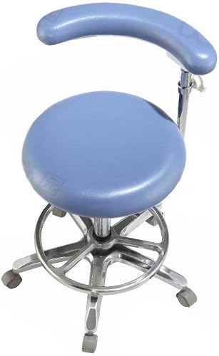 BONEW-Oral Office Stools Assistant's Stools Adjustable Mobile Chair PU Leather Black