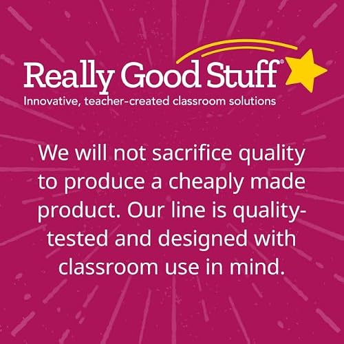 Really Good Stuff Deluxe Multi-Pocket Chair Pockets, 6-Pack, Green