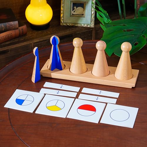 Premium Montessori Math Material Series Kit 2: Complete Advanced Curriculum Set 31 lbs ,12 Professional Manipulatives for Fractions, Decimals & Powers, Ages 6-9, Homeschool Classroom for Kids Toddlers