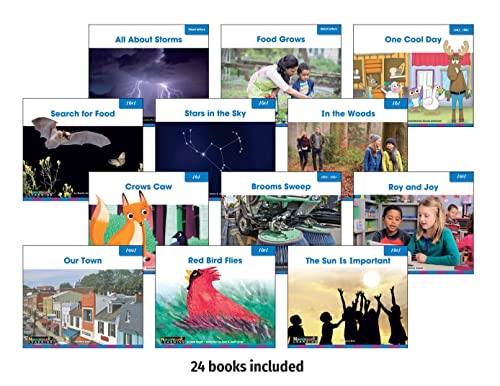 Decodable Readers Book Set: Diphthongs and Complex Vowels 24-Titles | Reading Age 5-8 | Grade Level 2 | Benchmark Education