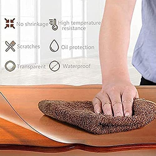 Hard-Floor Chair Mats Crystal Clear Hard-Floor Chair Mats Super Thin Office Chair Mat, Plastic Floor Mat, Hard Floor Tile Floor Protector Mat, Indoor Outdoor Anti Slip Doormat, Can Be Used on Carpet o