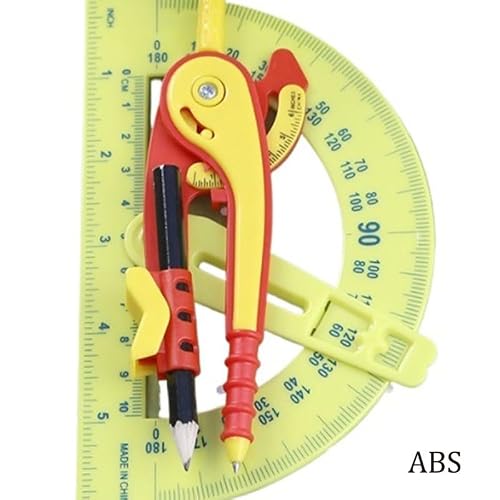 15cm Semi Circular Protractor Compasses Set