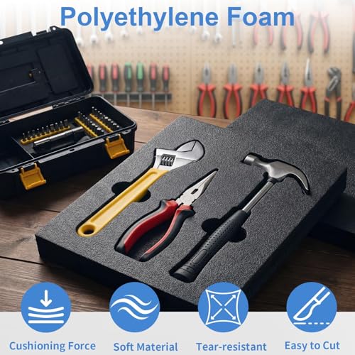 3 Pack Polyethylene Foam Sheets, 54 x 15-3/4 x 2 Inch Case Inserts