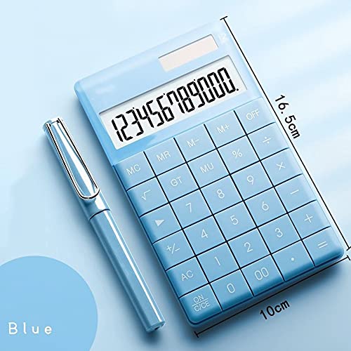 12 Digit Desktop Calculator Large Big Buttons Financial Business Accounting Tool Solar Power