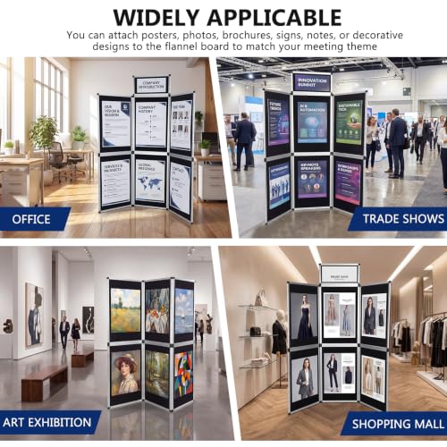 Generic 6 1 Panel Presentation Display Board with Carrying Bag for Events