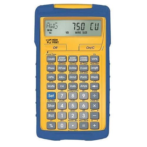 Electrical Calculator, 8-1/4 x 6 in, LCD