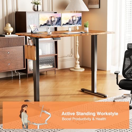 Sweetcrispy Electric Standing Desk, Computer Desk, 48x24 Inch