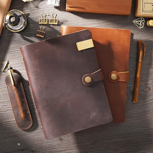 Refillable Notebook with Detachable Rings, Smooth Recycled Paper for School & Writing Paper Rings Bounded Planner