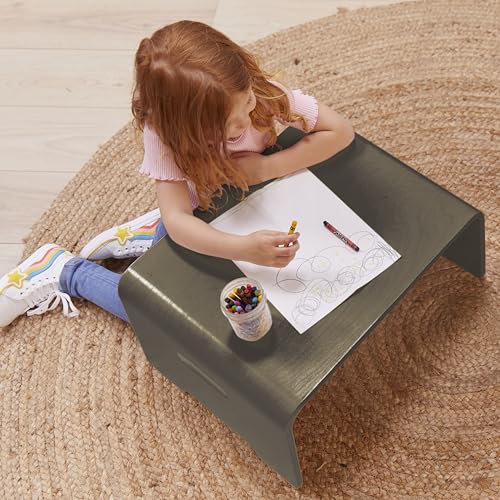 ECR4Kids Bentwood Lap Desk Activity Table with Handles, Montessori Furniture, Grey Wash