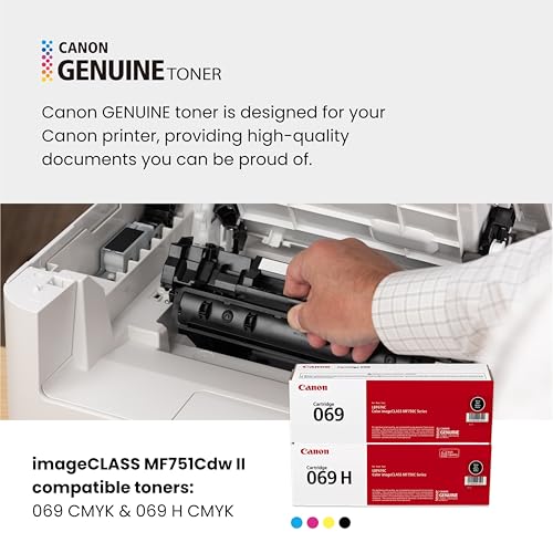 Canon Color imageCLASS MF751Cdw II - Wireless Duplex Laser Printer, Multifunction with Copier, Scanner, Automatic Document Feeder, 3 Year Limited Warranty, 35 PPM