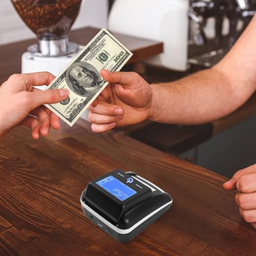 jyjoETPOF Portable Counterfeit Bill Machine,Counterfeit Money Detector for Businesses