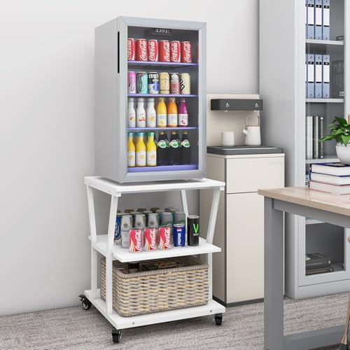 Natwind 3 Tier Printer Stand, 24''x24'',for Large Heavy Printers, White
