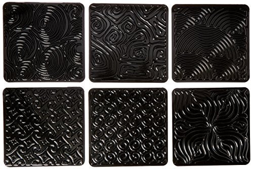 Casafoyer Artist Paintstik Curves Rubbing Plate, 7 X 7 in, Set of 6 | (2 Units)