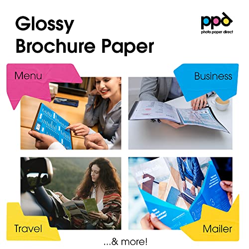 PPD Inkjet Photo Quality Gloss Double Sided Brochure Paper A4 140gsm PPD-72