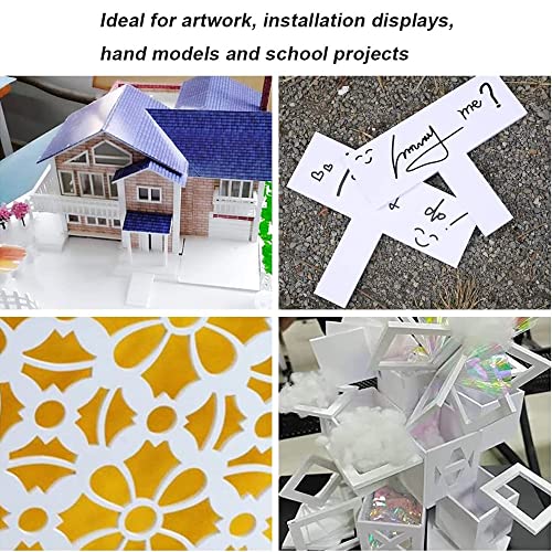 10 Pack White Foam Boards for Crafts, Presentations, School Projects(300x400x3mm)