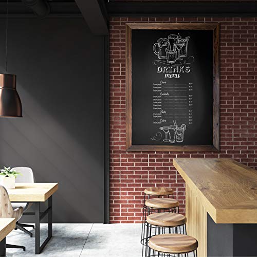 Loddie Doddie Magnetic Chalk Board, Menu Board for Kitchen, 46" x 34.5"