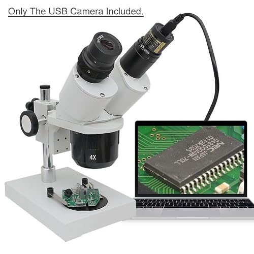 Microscope Accessories Kit Microscope Electronic 2.0MP USB Camera Mounting Diameter 23.2mm 30mm 30.5mm for Stereo Microscope Microscope Slides(Mounting 30.5mm)