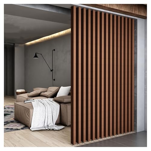 Floor to Ceiling Wooden Slats，Screen Partition Post Living Room Simple ，Privacy Screens Room Partition Post，Modern Floor-to-Ceiling Partition for Living Room(7root,120cm/47.2in/3.93ft)