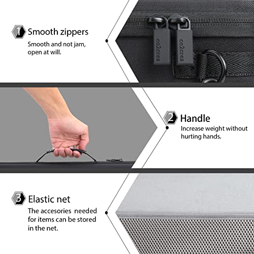co2CREA Hard Travel Case for Epson Workforce WF-100 Wireless Mobile Printer