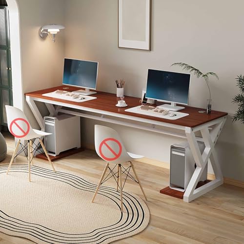 FORRTY Computer Desk Office Desk Gaming Table Pc Table Workstation Writing Desk 100/120/140/160x60x76cm, A Variety Of Sizes And Colors Are Available, Suitable For Home, Office, Internet Cafe, Library(