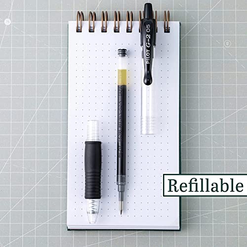 Pilot G2 Retractable Premium Gel Ink Roller Ball Pens Extra Fine (.5) 3 Dozen Black; Retractable, Refillable & Premium Comfort Grip; Smooth Lines to the End of Page, America’s #1 Selling Pen Brand