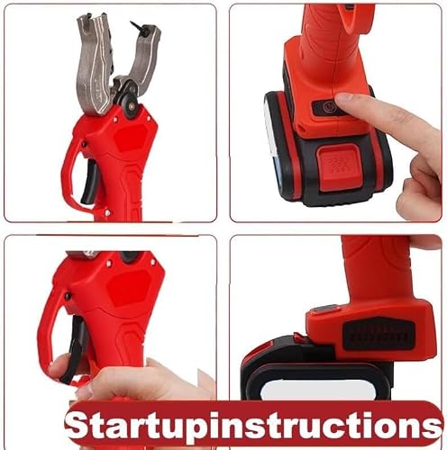 LLHBBSHYYDM Electric Ear Tag Plier, Livestock Tagging Tool, Electric Ear Tag Applicator, Push Switch, Automatic Labeling, Handheld Portable Livestock Marking Machine for Farm Use(Red)