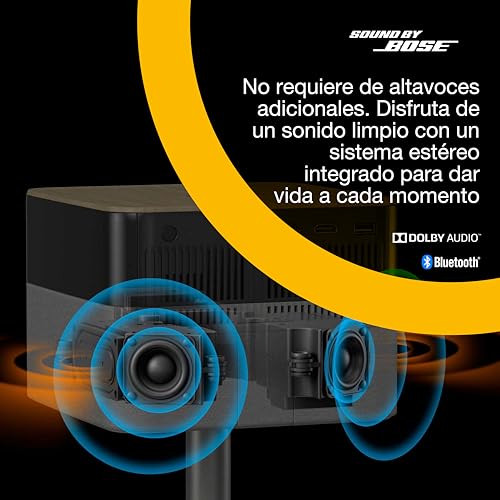 Epson Lifestudio Flex EF-72 Oak Portable Smart Projector, Sound by Bose, Google TV, 4k Pro-UHD, Adjustable Stand, Indoor and Outdoor Use, 5 Year Device Protection*