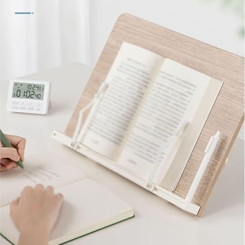 Log Book Stand ABS Reading Rack Wood Holder