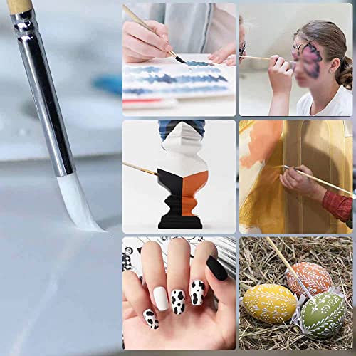 UOHLCX HBJWOV 38 Canvas Pen Curtain Brush Sets Varnish Rod Watercolor Brushes Bristle Oil Brush Set