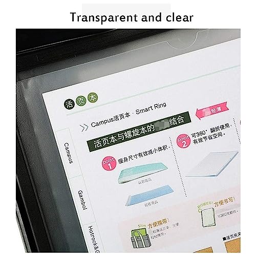 EliteBloom Desk Reference Organizer - Catalog Display Rack 10 and 20 Display Pockets Adjustable Desk Flip File Holder,10 Pages