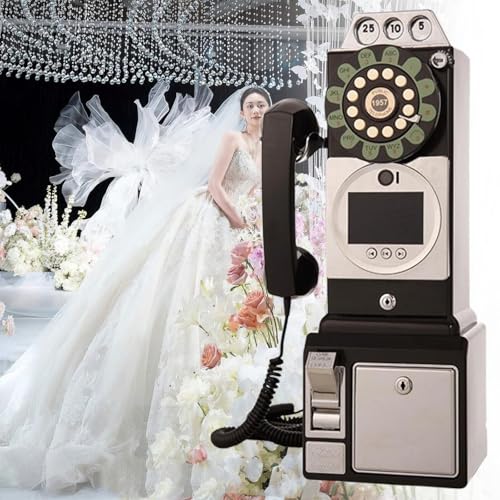 Video & Audio Guest Book Wedding Phone Guestbook,1080p Video Audio Wedding Phone,32/64/128g Customized Video Audio Guest Book Alternatives-Lens Recording,For Wedding Bridal Shower,Birthday ,Black32g