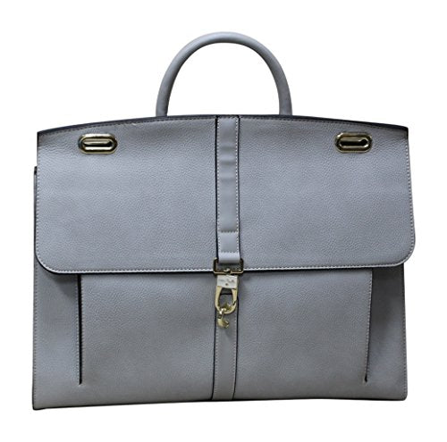 Simply Noelle Cobblestone Briefcase - Steel