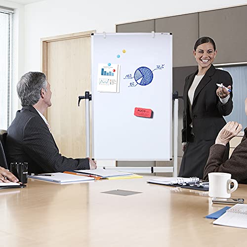 VIZ-PRO Double-Sided Magnetic Mobile Whiteboard, 48" x 24"