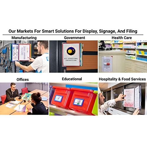 NUHSLF Wall Mount Reference and Display System - Wall Mount Catalog Display Rack, Wall Reference System with 10 Display Pockets, 20 Sheet Capacity Deluxe Catalog Display Racks