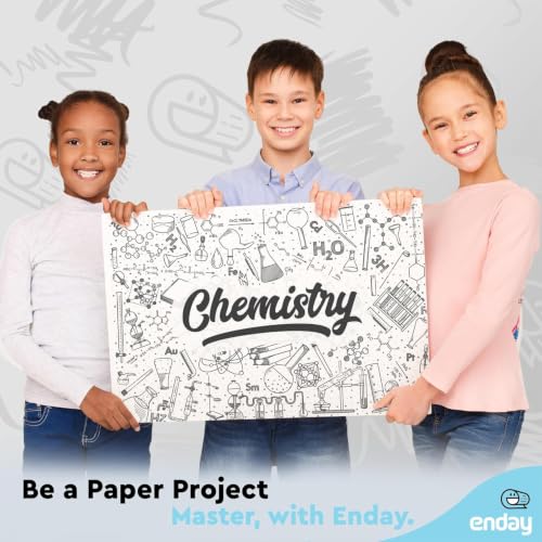 Enday White Poster Board 22x28 (200 Pack), Poster Board Bulk, Premium Quality Large Poster Boards for School, Art, Presentations, Drawing, Vision Board, Crafts & Science Fair Projects